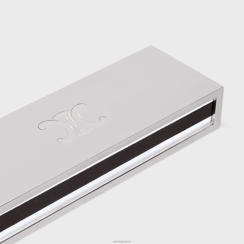 κουτί σπίρτων από ατσάλι άνδρες CELINE 640PT1513 αξεσουάρ ασήμι