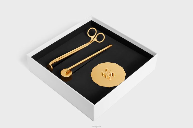 αξεσουάρ κεριών από χάλυβα άνδρες CELINE 640PT1514 αξεσουάρ χρυσός