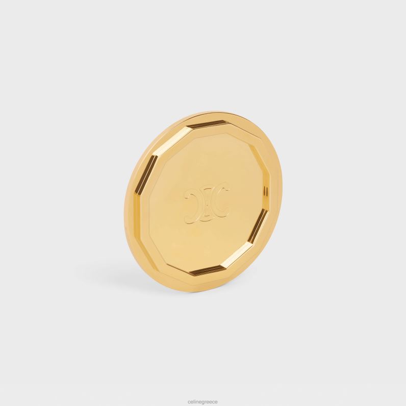 βάση κεριών από χάλυβα άνδρες CELINE 640PT1515 αξεσουάρ χρυσός