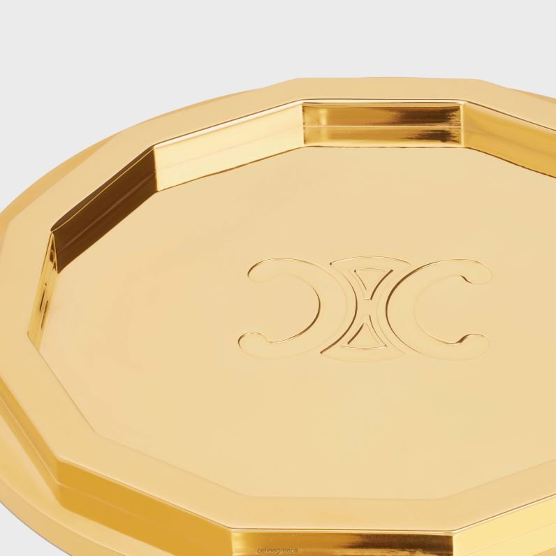 βάση κεριών από χάλυβα άνδρες CELINE 640PT1515 αξεσουάρ χρυσός