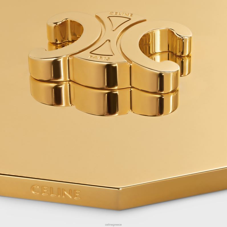 καπάκι θριάμβου κεριού από ατσάλι άνδρες CELINE 640PT1516 αξεσουάρ χρυσός