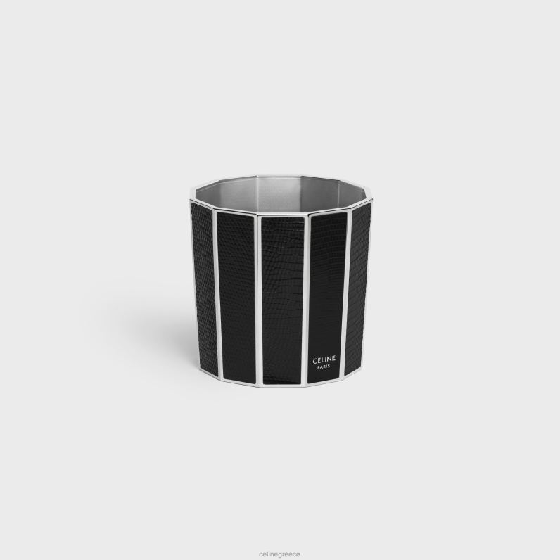 κηροπήγιο από ατσάλι & σαύρα άνδρες CELINE 640PT1519 αξεσουάρ μαύρος