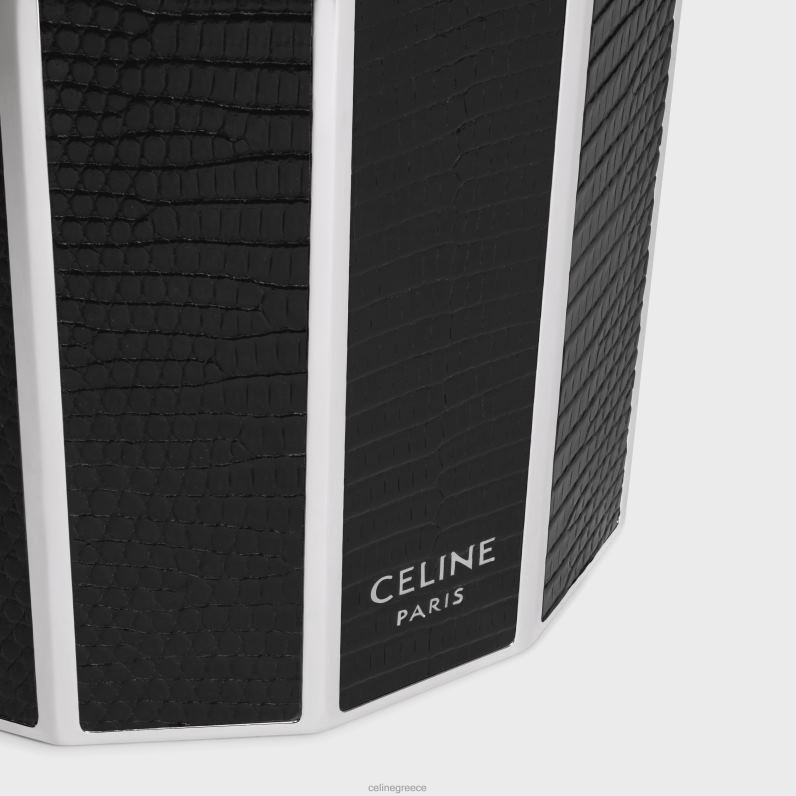 κηροπήγιο από ατσάλι & σαύρα άνδρες CELINE 640PT1519 αξεσουάρ μαύρος