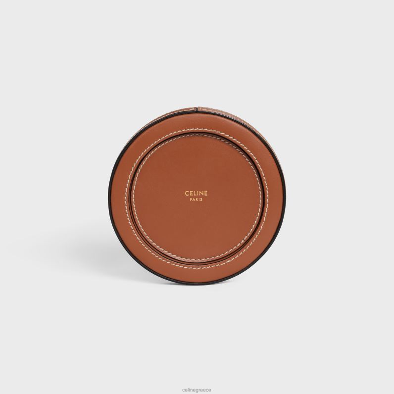 βάση κεριών σε λείο δέρμα μόσχου άνδρες CELINE 640PT1521 αξεσουάρ βυρσοδέψω