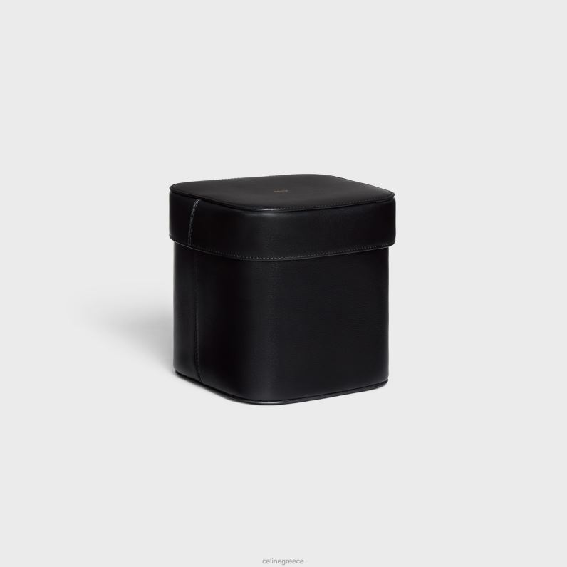 μεγάλο κουτί από γυαλιστερό δέρμα μοσχαριού άνδρες CELINE 640PT1528 αξεσουάρ μαύρος