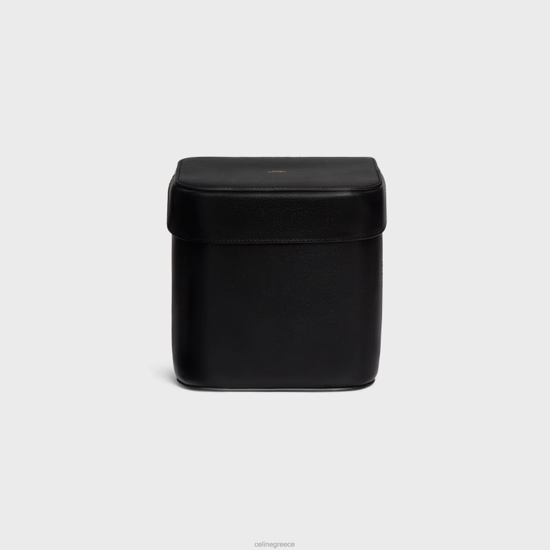 μεγάλο κουτί από γυαλιστερό δέρμα μοσχαριού άνδρες CELINE 640PT1528 αξεσουάρ μαύρος