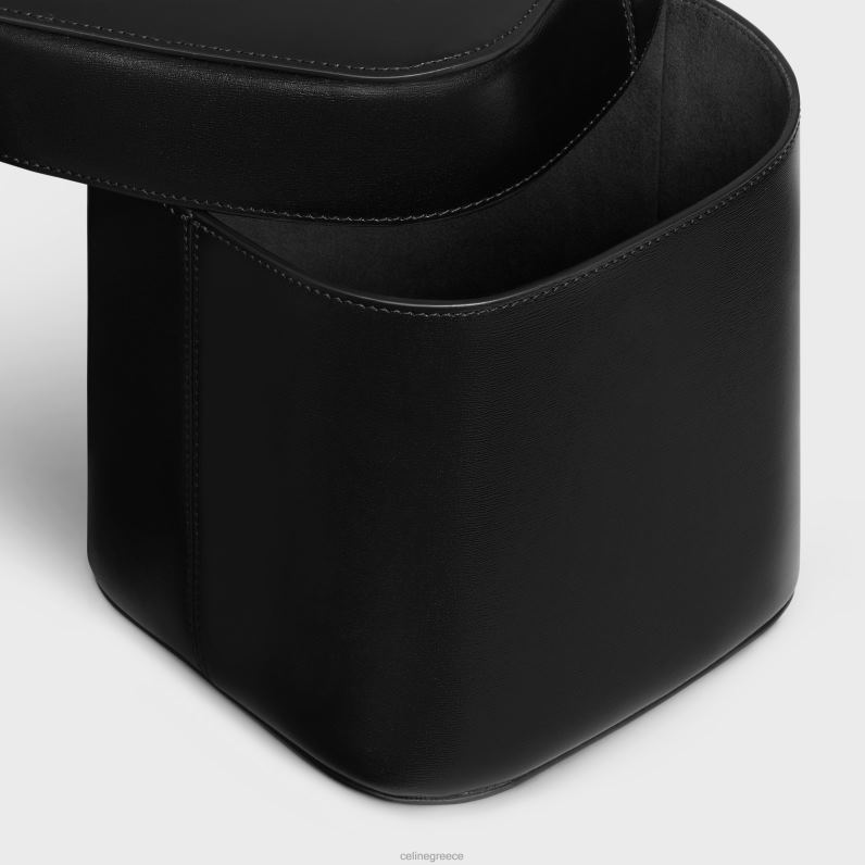 μεγάλο κουτί από γυαλιστερό δέρμα μοσχαριού άνδρες CELINE 640PT1528 αξεσουάρ μαύρος