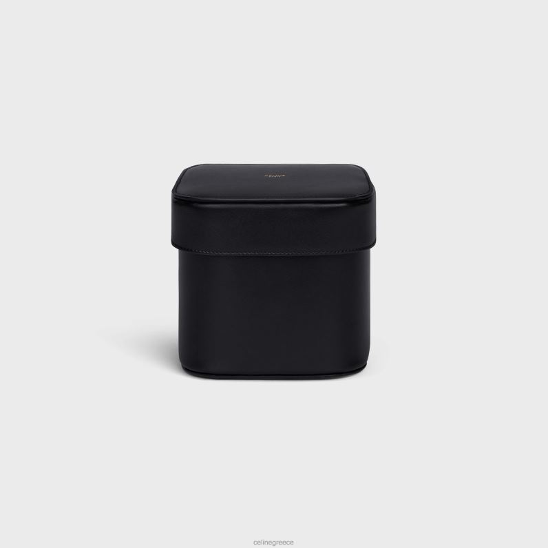 μεσαίο κουτί σε γυαλιστερό δέρμα μοσχαριού άνδρες CELINE 640PT1529 αξεσουάρ μαύρος