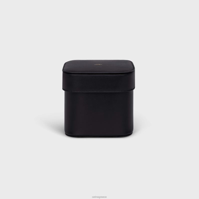 μεσαίο κουτί σε γυαλιστερό δέρμα μοσχαριού άνδρες CELINE 640PT1529 αξεσουάρ μαύρος