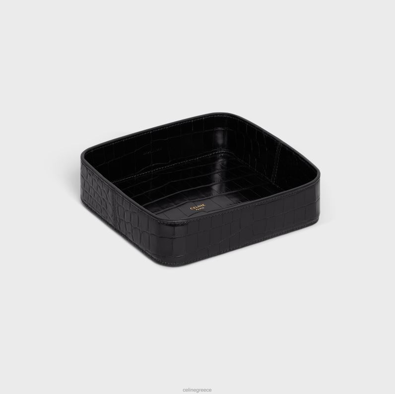 μπιμπελό μπολ σε κροκόδειλο άνδρες CELINE 640PT1531 αξεσουάρ μαύρος