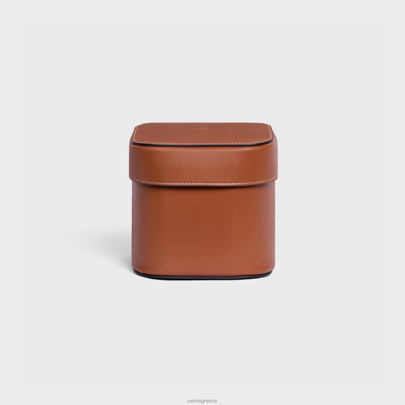 μεσαίο κουτί σε γυαλιστερό δέρμα μοσχαριού άνδρες CELINE 640PT1533 αξεσουάρ βυρσοδέψω