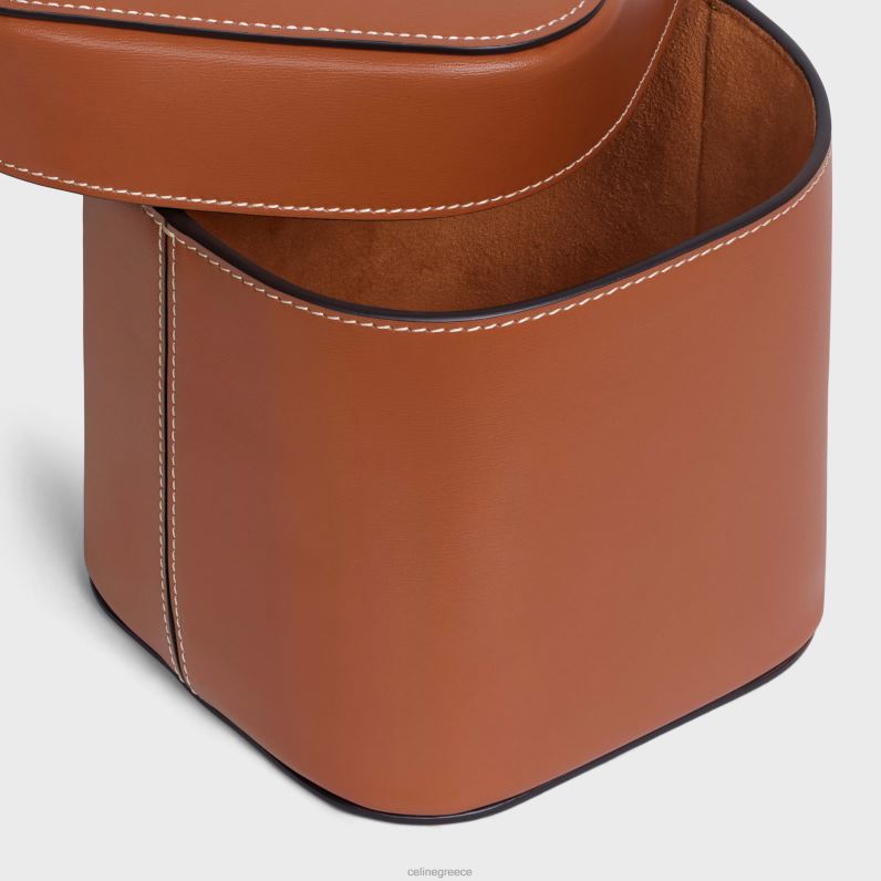 μεσαίο κουτί σε γυαλιστερό δέρμα μοσχαριού άνδρες CELINE 640PT1533 αξεσουάρ βυρσοδέψω