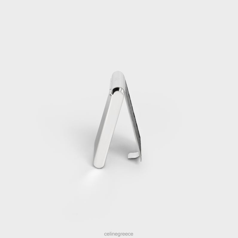 κουτί σπίρτων σε στερλίνα & σαύρα άνδρες CELINE 640PT1544 αξεσουάρ μαύρος