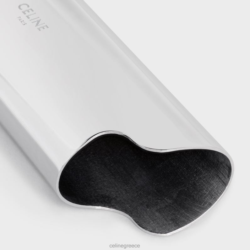 μεγάλη θήκη αναπτήρα σε στερλίνα άνδρες CELINE 640PT1547 αξεσουάρ ασήμι
