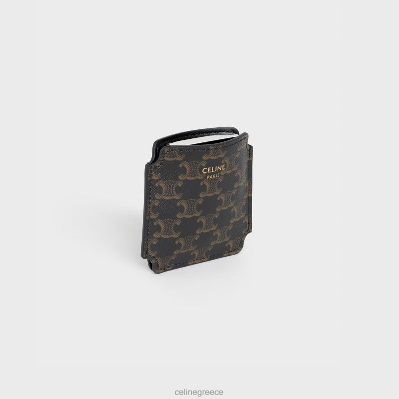 Τασάκι με πουγκί σε καμβά θριάμβου άνδρες CELINE 640PT1549 αξεσουάρ ασήμι