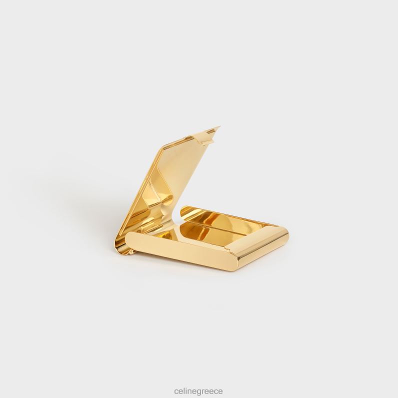 κουτί σπίρτα από ορείχαλκο & αλιγάτορα άνδρες CELINE 640PT1555 αξεσουάρ Βουργουνδία