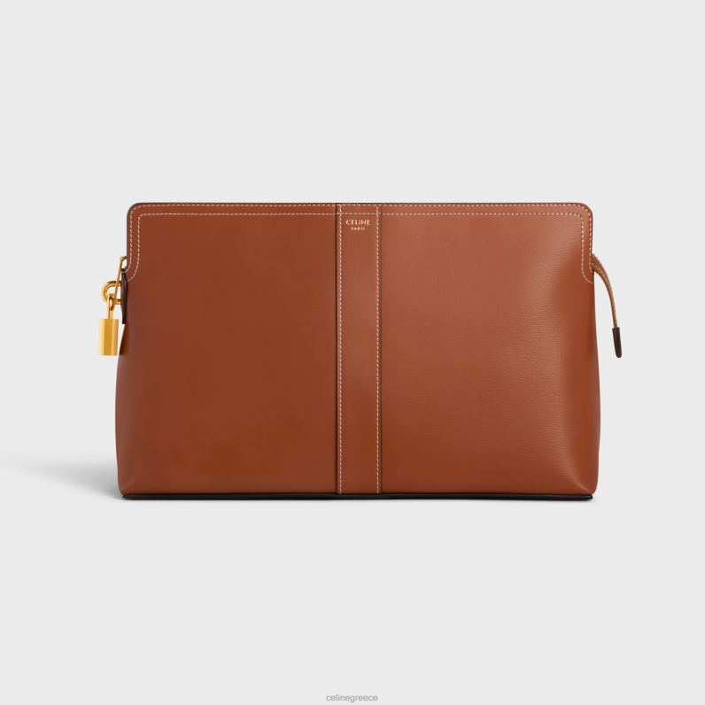 κλειδαριά θήκη περιποίησης σε γυαλιστερό δέρμα μοσχαριού άνδρες CELINE 640PT1565 αξεσουάρ βυρσοδέψω