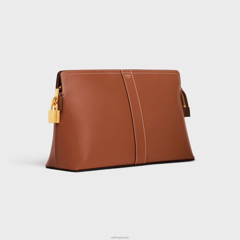 κλειδαριά θήκη περιποίησης σε γυαλιστερό δέρμα μοσχαριού άνδρες CELINE 640PT1565 αξεσουάρ βυρσοδέψω