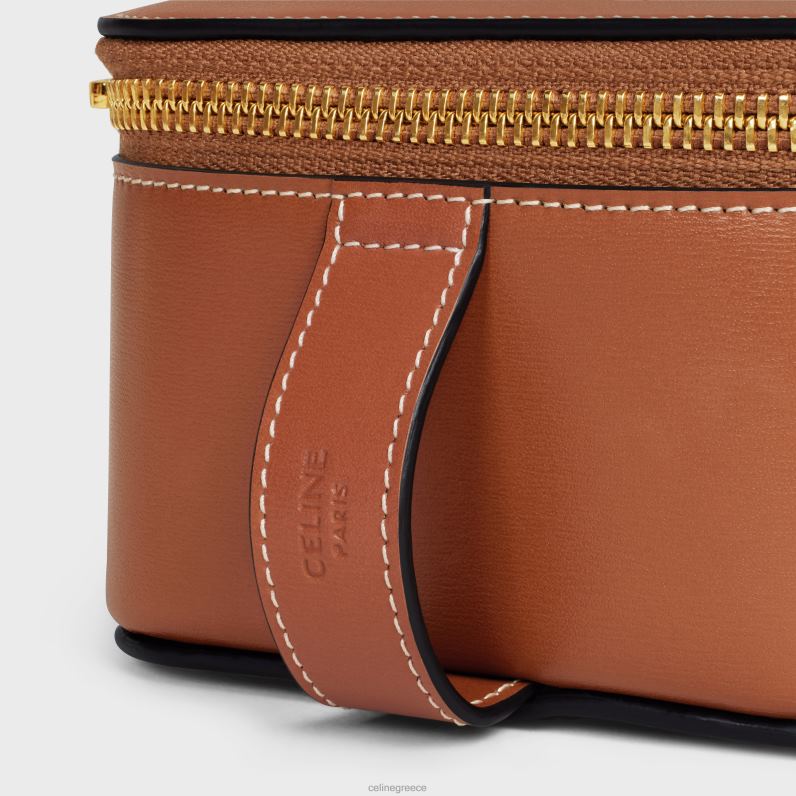 μικρή θήκη περιποίησης σε γυαλιστερό δέρμα μοσχαριού άνδρες CELINE 640PT1588 αξεσουάρ βυρσοδέψω