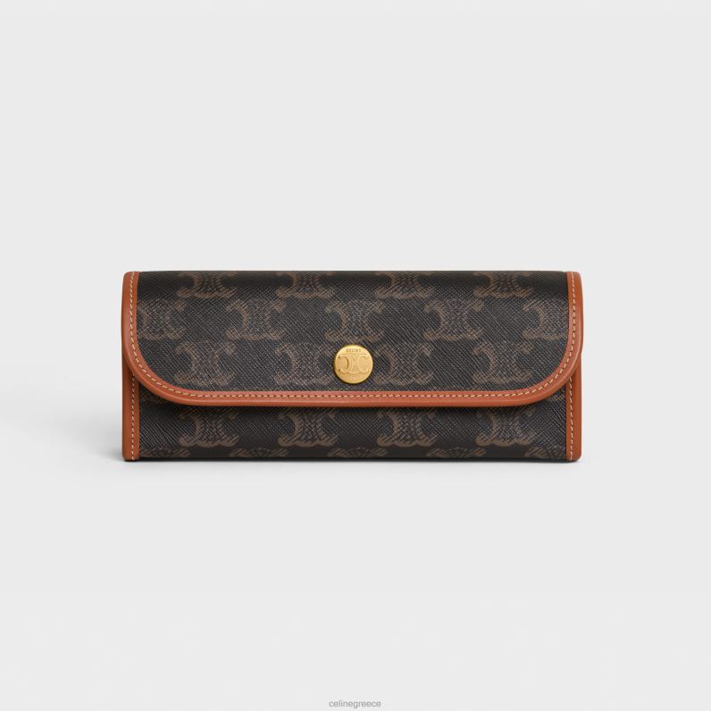 κουτί χαπιών σε καμβά θριάμβου άνδρες CELINE 640PT1593 αξεσουάρ βυρσοδέψω