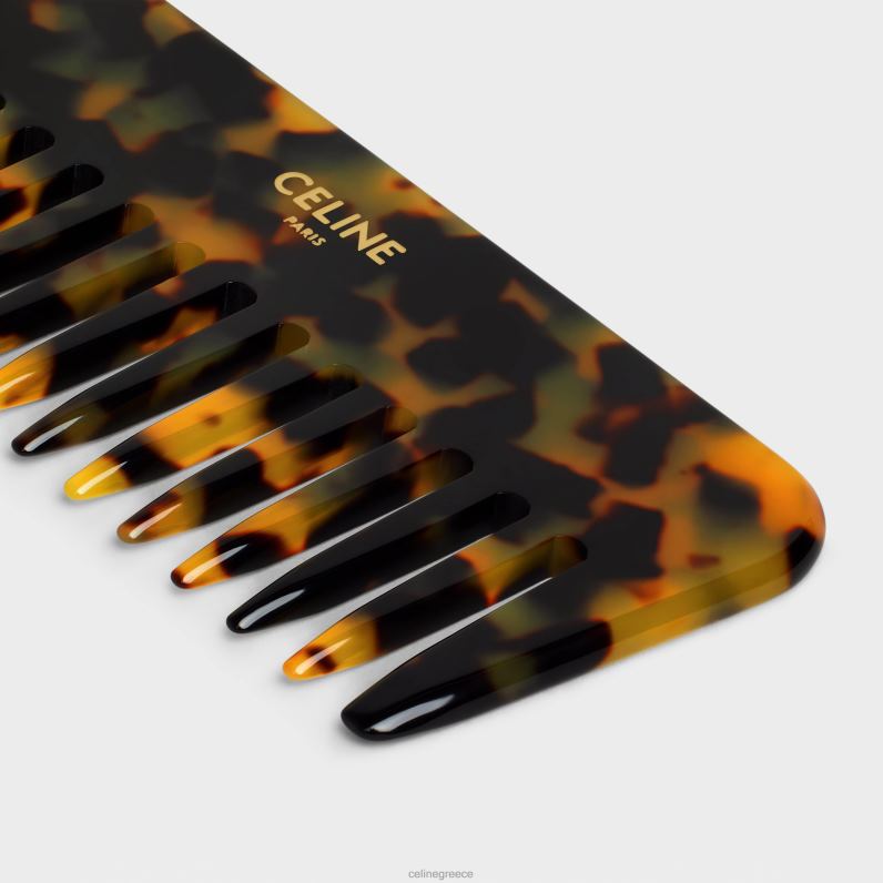 μικρή χτένα μαλλιών σε καμβά θριάμβου άνδρες CELINE 640PT1615 αξεσουάρ άσπρο