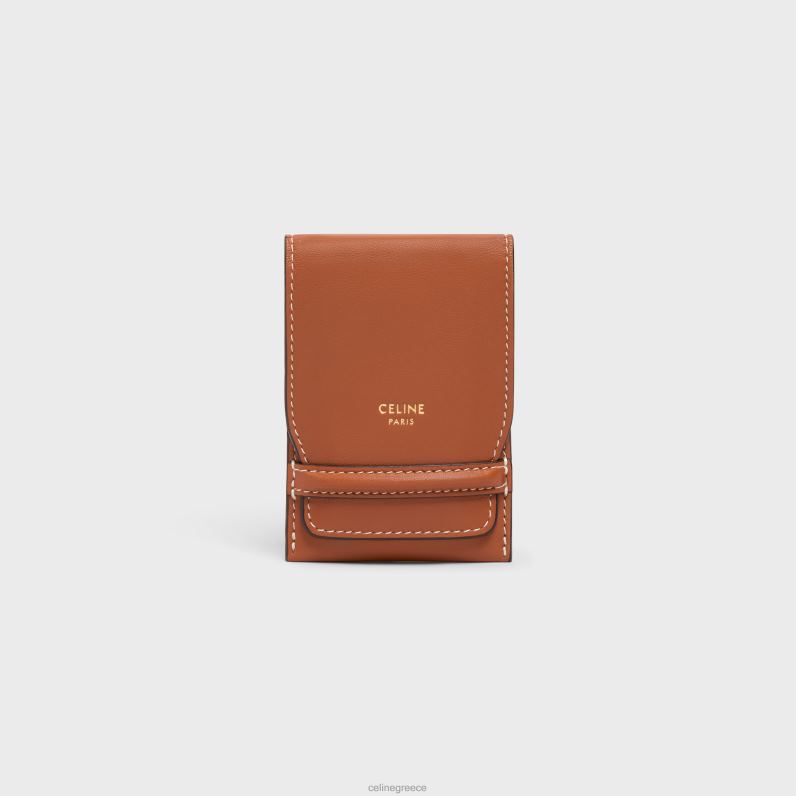 ετικέτα αποσκευών σε δέρμα αρνιού άνδρες CELINE 640PT1634 αξεσουάρ βυρσοδέψω