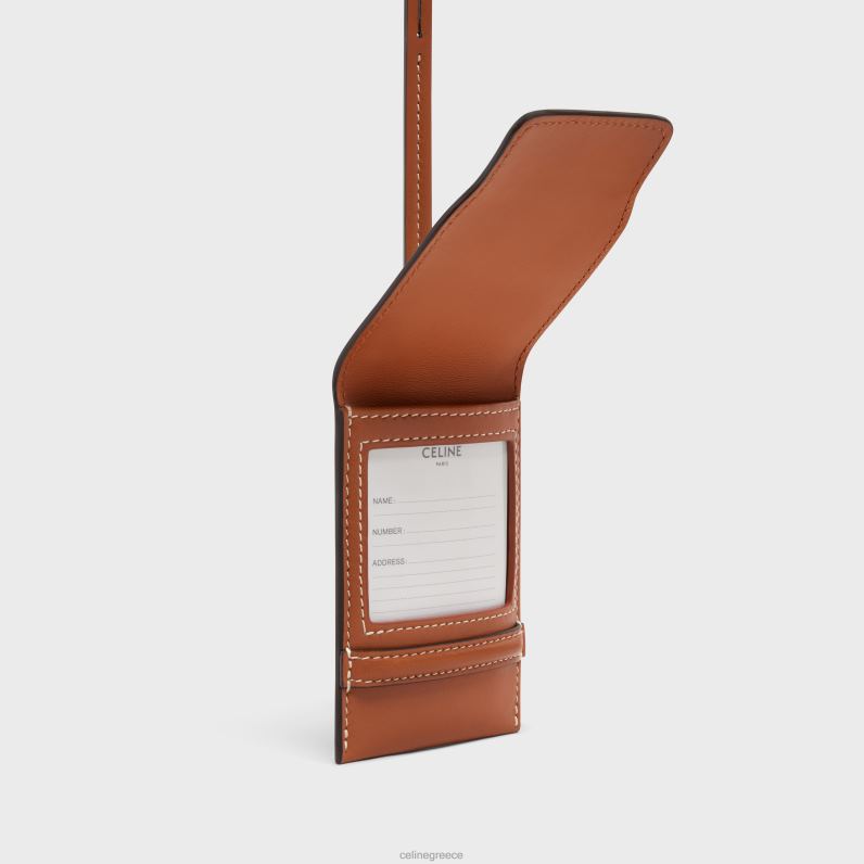 ετικέτα αποσκευών σε δέρμα αρνιού άνδρες CELINE 640PT1634 αξεσουάρ βυρσοδέψω