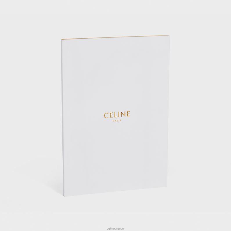 μεγάλο σημειωματάριο σε χαρτί άνδρες CELINE 640PT1642 αξεσουάρ άσπρο