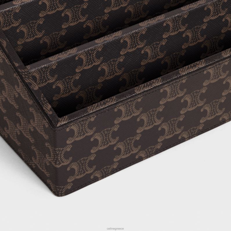 διοργανωτής γραφικής ύλης σε καμβά θριάμβου άνδρες CELINE 640PT1654 αξεσουάρ μαύρο/μαύρισμα