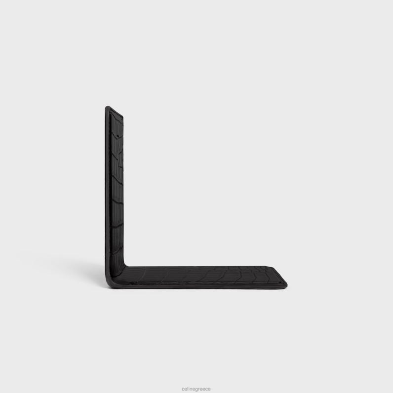 βιβλιοθήκη σε κροκόδειλο άνδρες CELINE 640PT1655 αξεσουάρ μαύρος