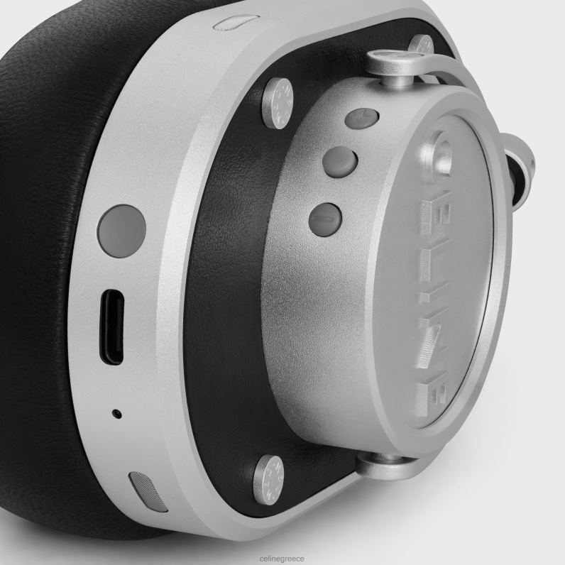 ακουστικά σε λείο δέρμα μοσχαριού & δέρμα αρνιού με χαραγμένο άνδρες CELINE 640PT1665 αξεσουάρ μαύρος