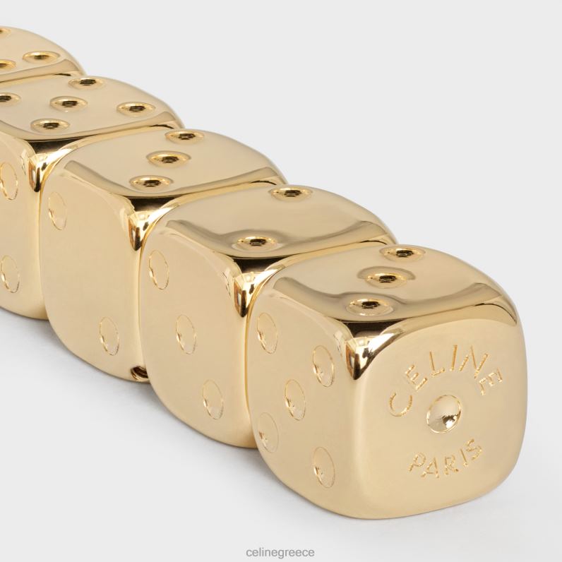 θήκη με ζάρια σε αλιγάτορα άνδρες CELINE 640PT1673 αξεσουάρ Βουργουνδία