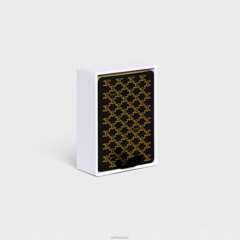 σετ μεμονωμένων τραπουλόχαρτων άνδρες CELINE 640PT1674 αξεσουάρ μαύρος