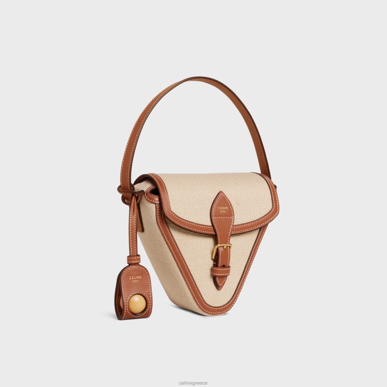 Παιχνίδι πετάνκ σε υφάσματα και δέρμα μοσχαριού άνδρες CELINE 640PT1685 αξεσουάρ φυσικός/μαύρισμα