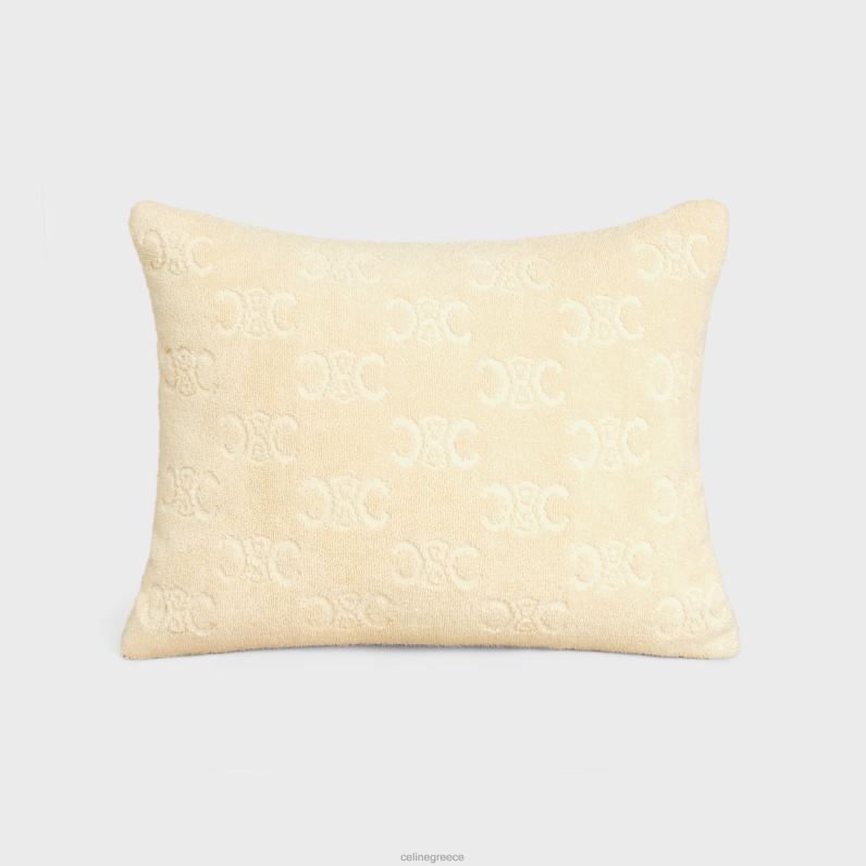 μαξιλάρι θαλάσσης σε μονόγραμμα βαμβάκι άνδρες CELINE 640PT1692 αξεσουάρ εκρού