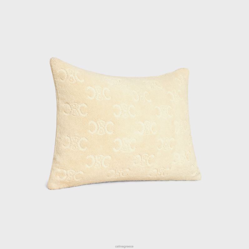 μαξιλάρι θαλάσσης σε μονόγραμμα βαμβάκι άνδρες CELINE 640PT1692 αξεσουάρ εκρού