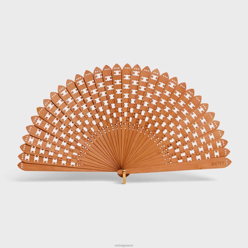ανεμιστήρας του θριάμβου σε μπαμπού άνδρες CELINE 640PT1694 αξεσουάρ φυσικός