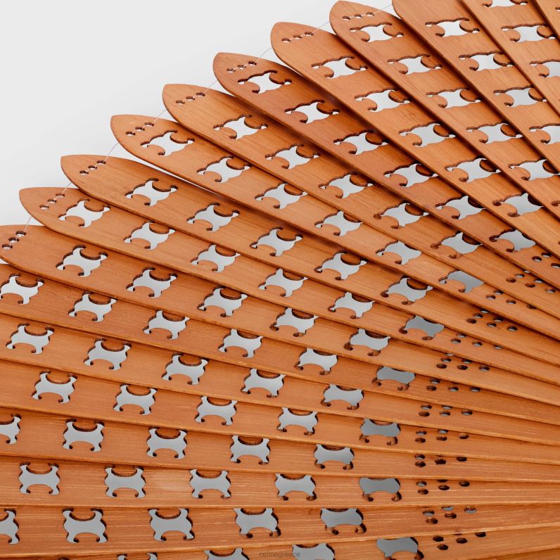 ανεμιστήρας του θριάμβου σε μπαμπού άνδρες CELINE 640PT1694 αξεσουάρ φυσικός