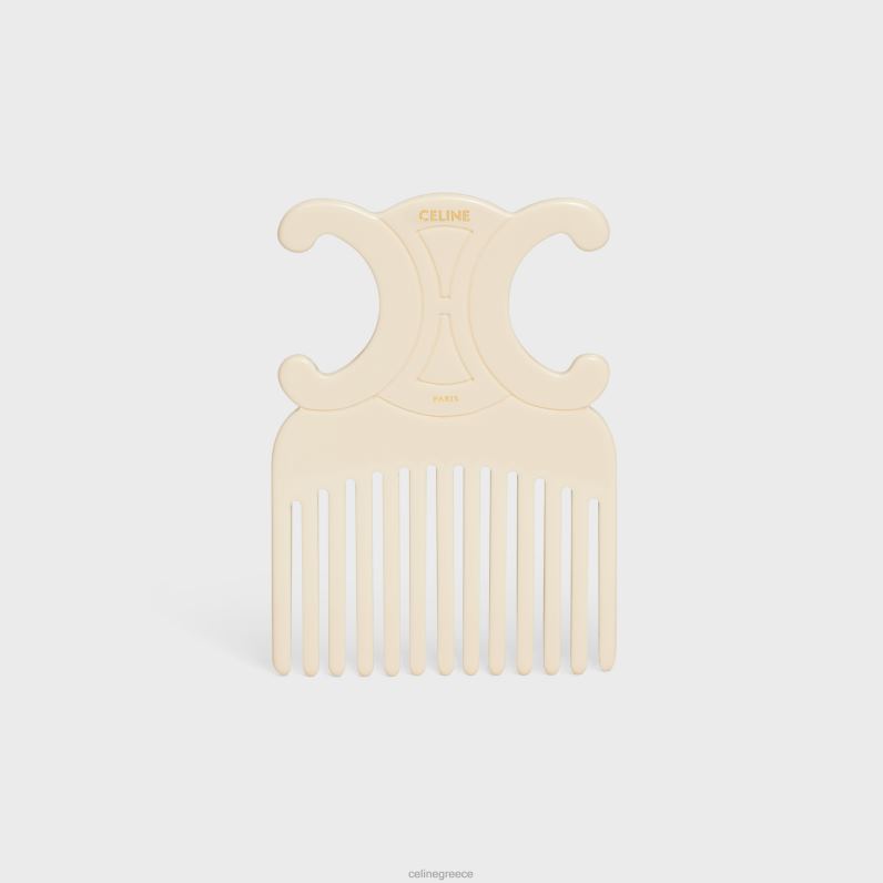Triomphe χτένα μαλλιών σε οξικό άνδρες CELINE 640PT1604 αξεσουάρ ελεφαντοστού