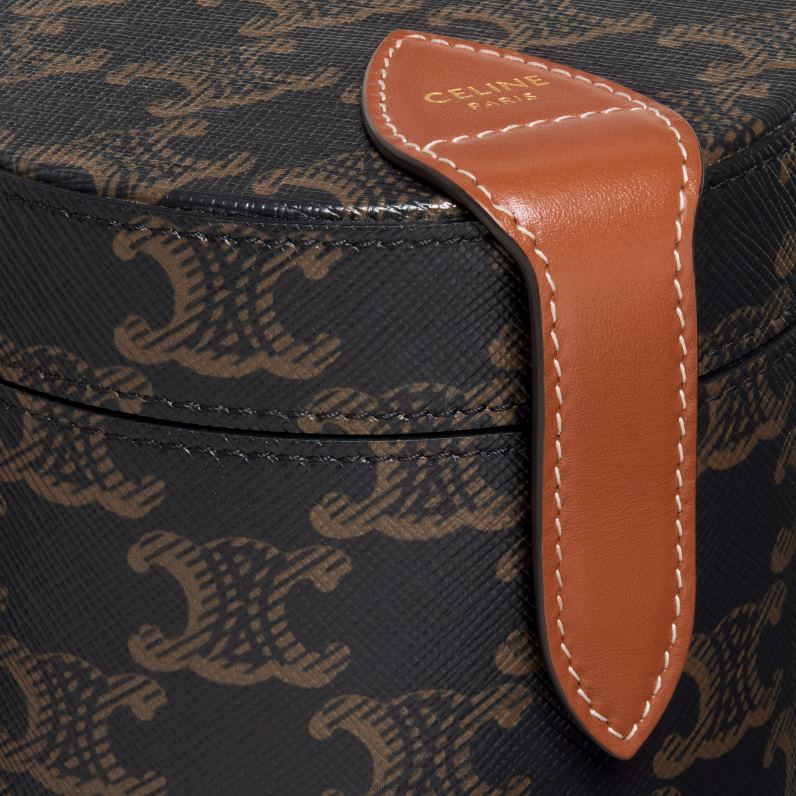 κηροπήγιο σε καμβά triomphe & δέρμα μοσχαριού άνδρες CELINE 640PT1524 αξεσουάρ βυρσοδέψω