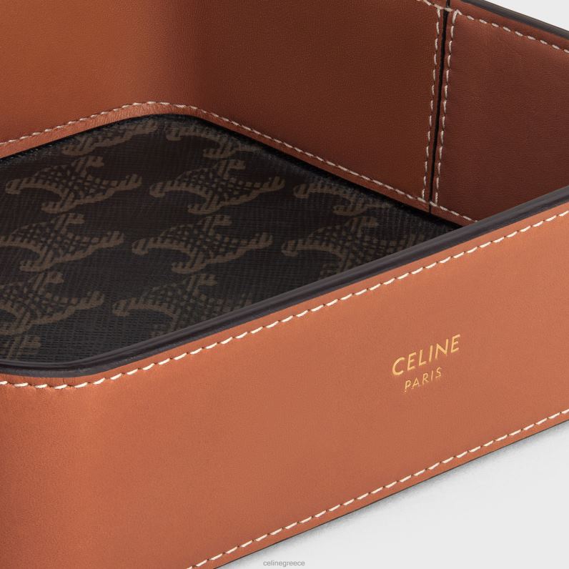 μπολ μπιμπελό σε καμβά triomphe & δέρμα μοσχαριού άνδρες CELINE 640PT1535 αξεσουάρ βυρσοδέψω