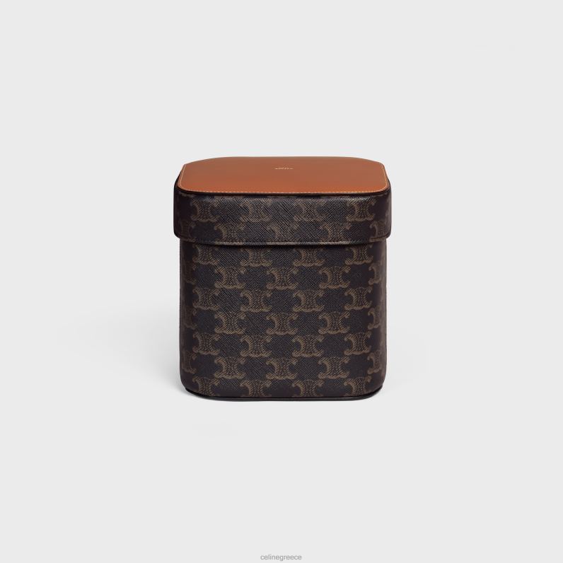 μεγάλο κουτί σε καμβά triomphe & δέρμα μοσχαριού άνδρες CELINE 640PT1536 αξεσουάρ βυρσοδέψω