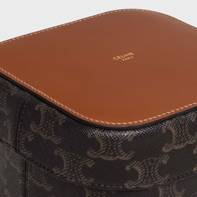 μεσαίο κουτί σε καμβά triomphe & δέρμα μοσχαριού άνδρες CELINE 640PT1537 αξεσουάρ βυρσοδέψω