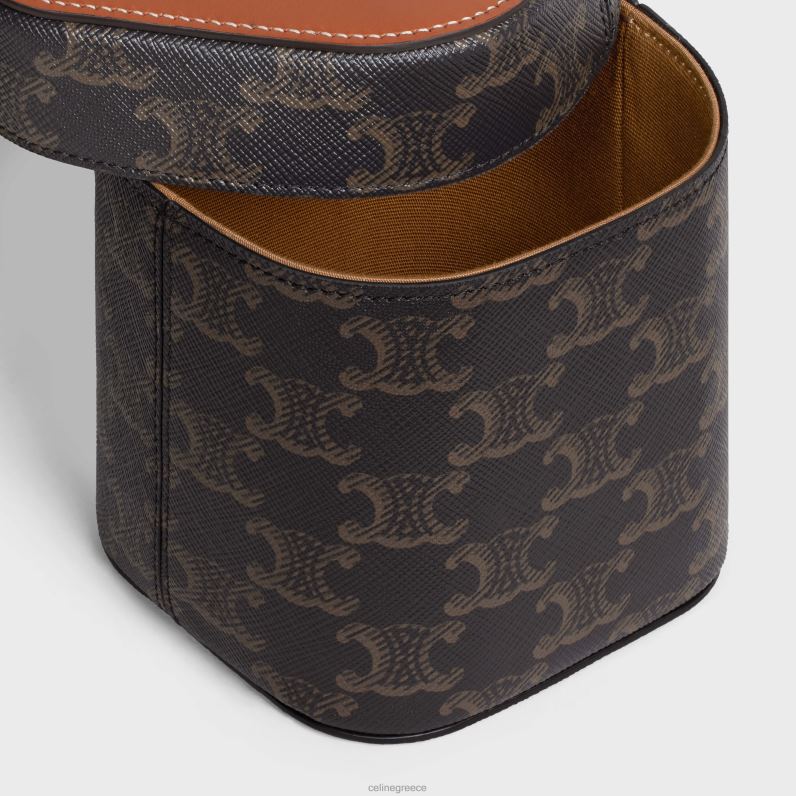 μικρό κουτί σε καμβά triomphe & δέρμα μοσχαριού άνδρες CELINE 640PT1538 αξεσουάρ βυρσοδέψω