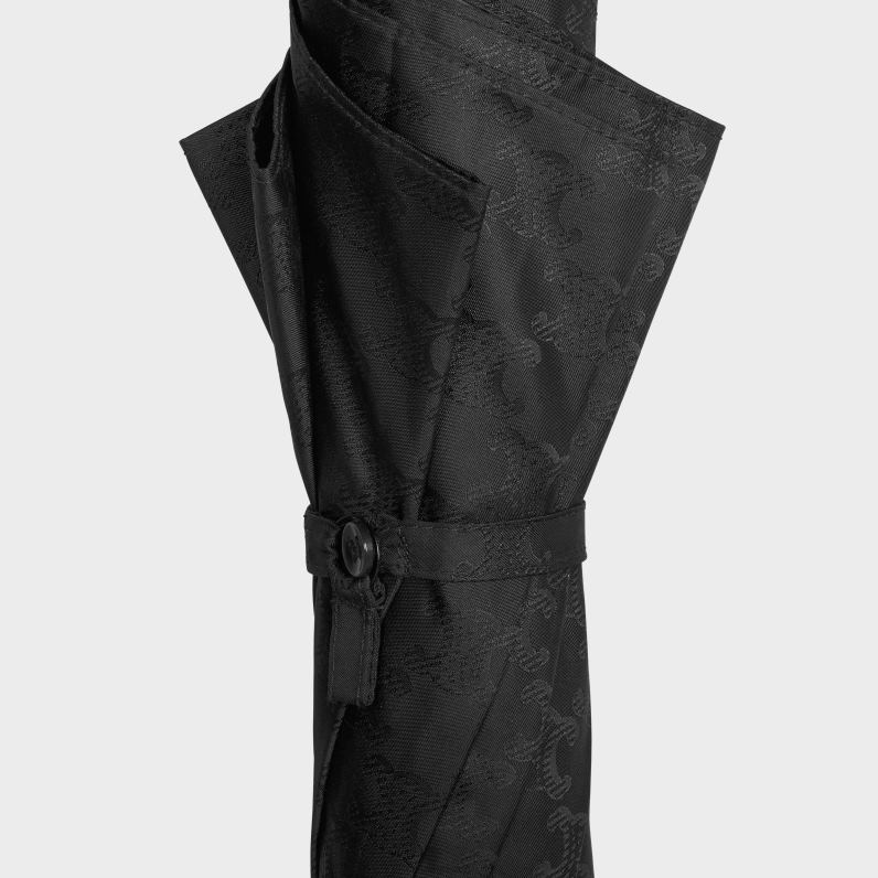 ομπρέλα σε ύφασμα ζακάρ triomphe άνδρες CELINE 640PT1543 αξεσουάρ μαύρος