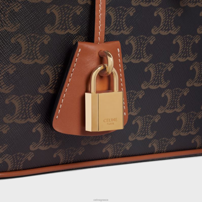 νεσεσέρ ταξιδιού σε καμβά triomphe & δέρμα μοσχαριού άνδρες CELINE 640PT1582 αξεσουάρ βυρσοδέψω