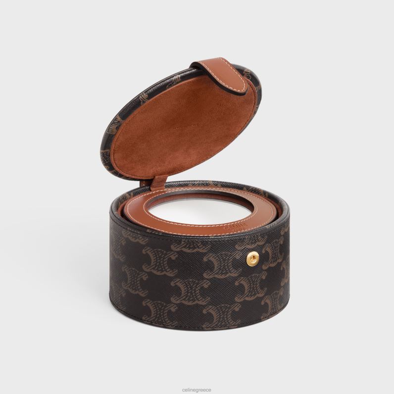 Θήκη κοσμημάτων σε καμβά triomphe & δέρμα μοσχαριού άνδρες CELINE 640PT1584 αξεσουάρ βυρσοδέψω