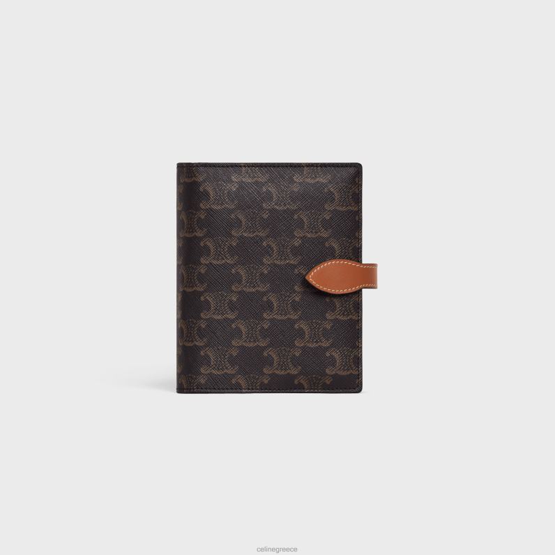 κιτ ταξιδιού σε καμβά triomphe & δέρμα μοσχαριού άνδρες CELINE 640PT1626 αξεσουάρ βυρσοδέψω