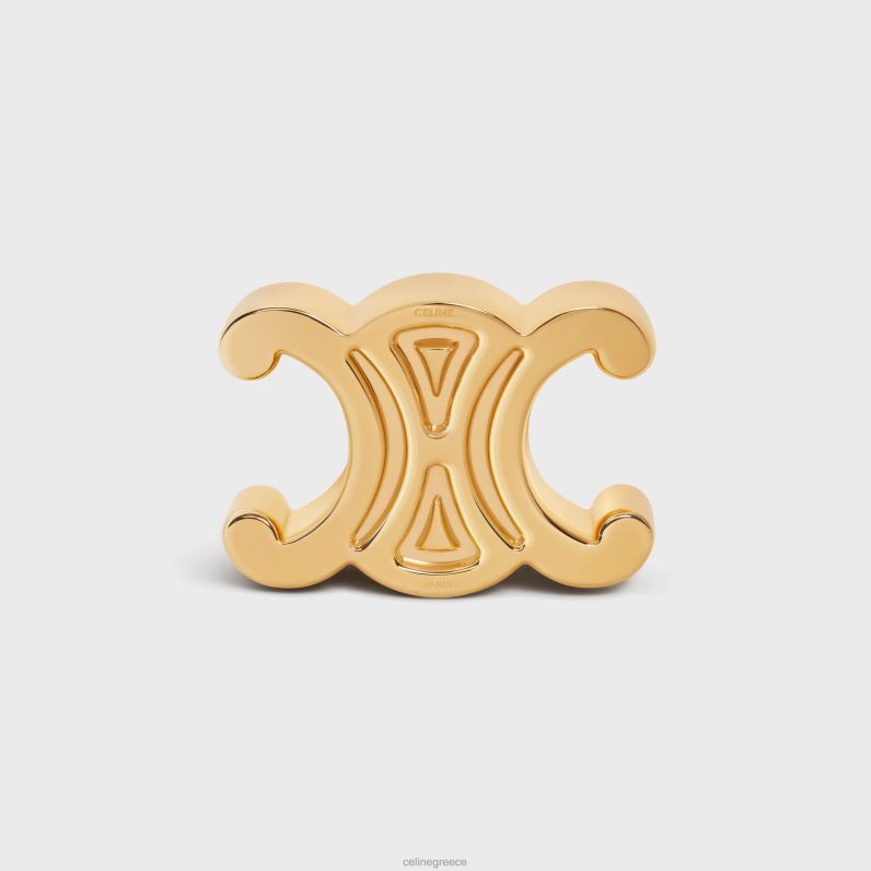 triomphe βαρίδι από ατσάλι άνδρες CELINE 640PT1651 αξεσουάρ χρυσός