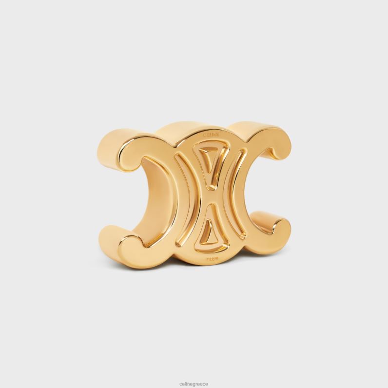 triomphe βαρίδι από ατσάλι άνδρες CELINE 640PT1651 αξεσουάρ χρυσός